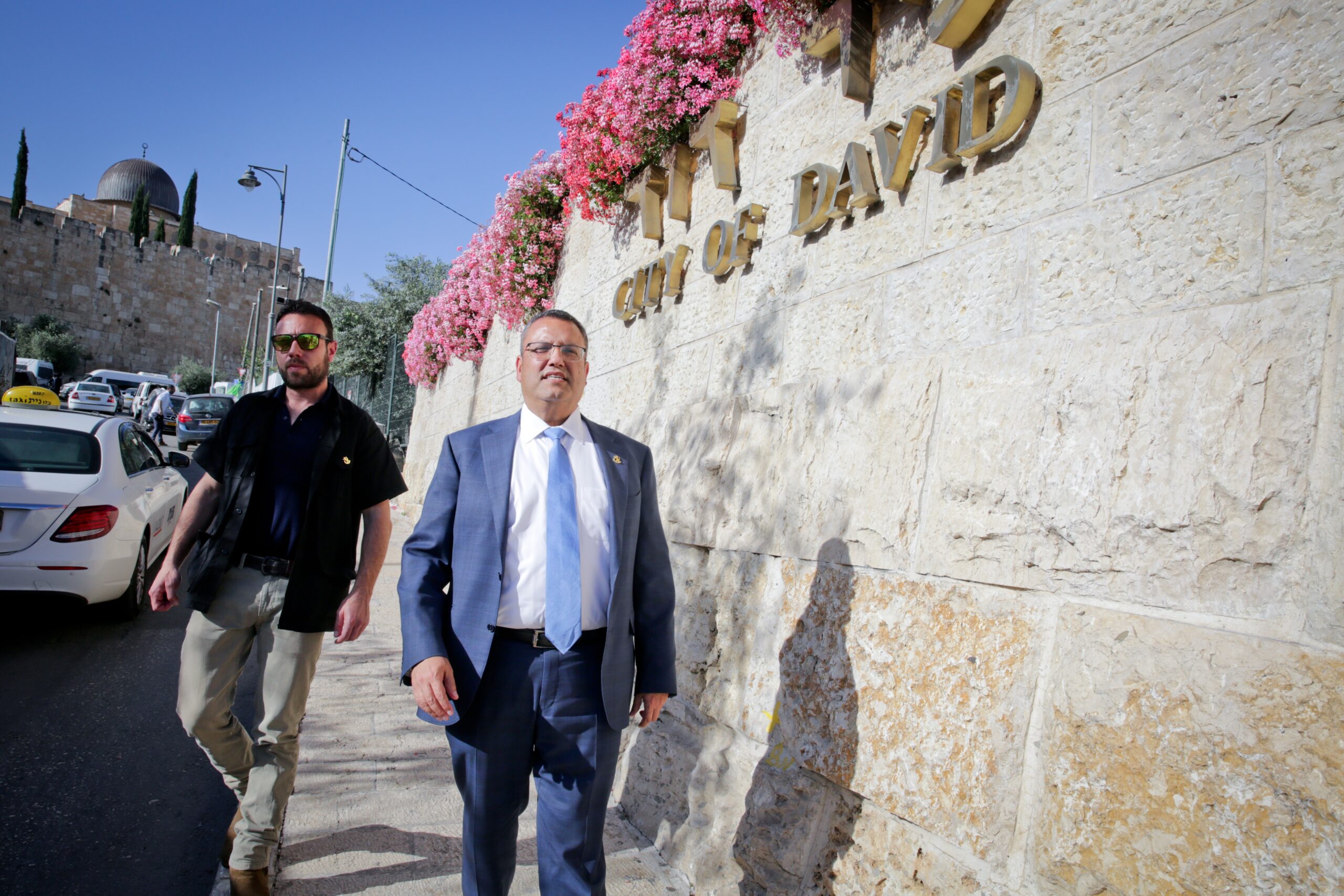 ראש העיר ירושלים משה ליאון בביקור בעיר דוד