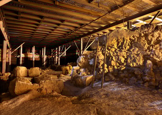 Excavation of King David's palace Excavation of King David's palace
