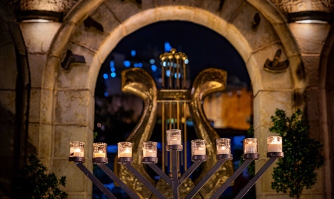 Hanukkah in the City of David. Photo by: Eliyahu Yanai.