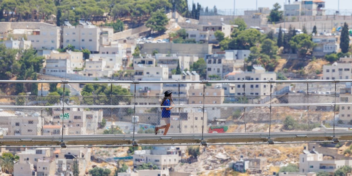 הגשר התלוי בירושלים. צילום: נועם פיינר