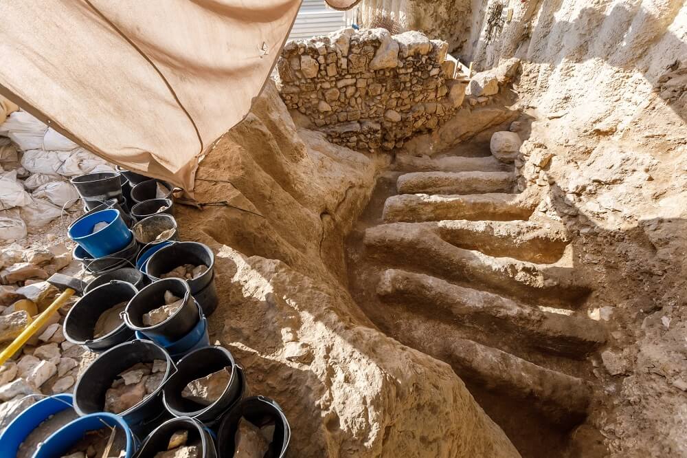 חפירות חניון גבעתי, צילום: אליהו ינאי
