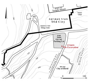 איור 27: חפירות חניון גבעתי (בן־עמי, צ׳חנובץ ודן־גור 2021, איור 1).