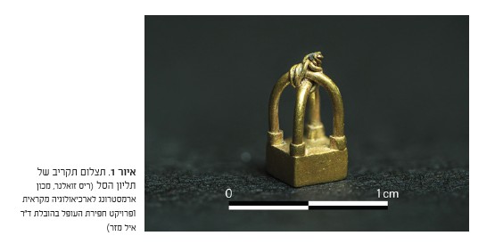 תצלום תקריב של תליון הסל